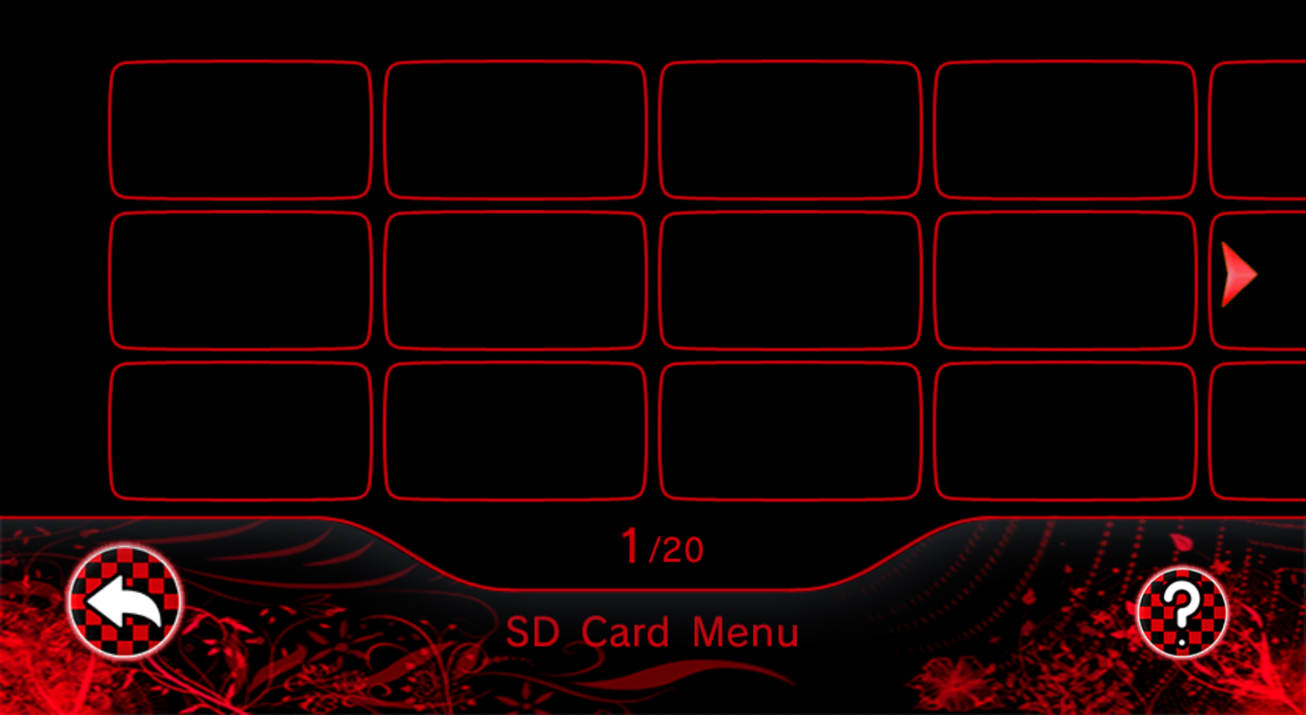 SD Card Menu - Red