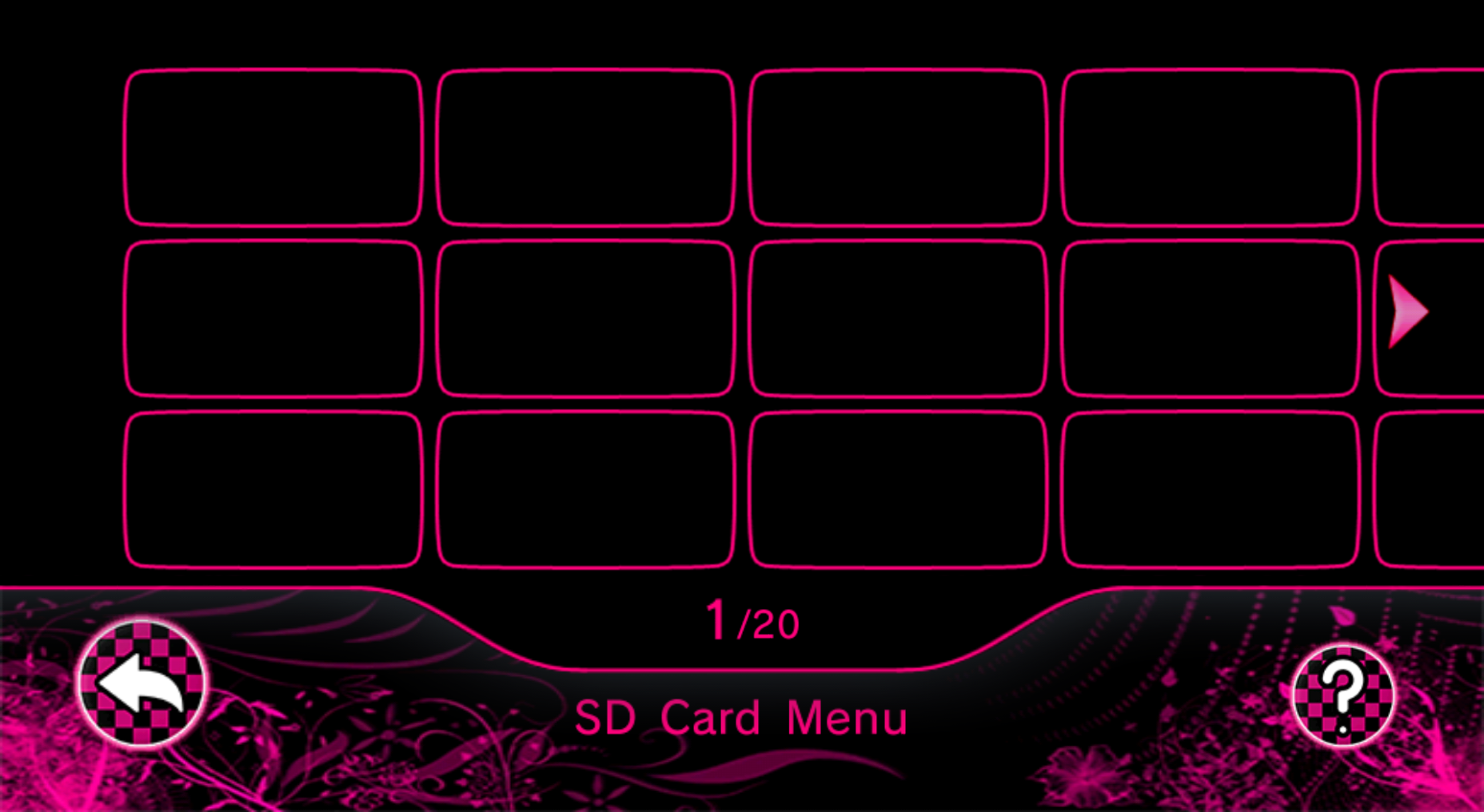 SD Card Menu - Pink