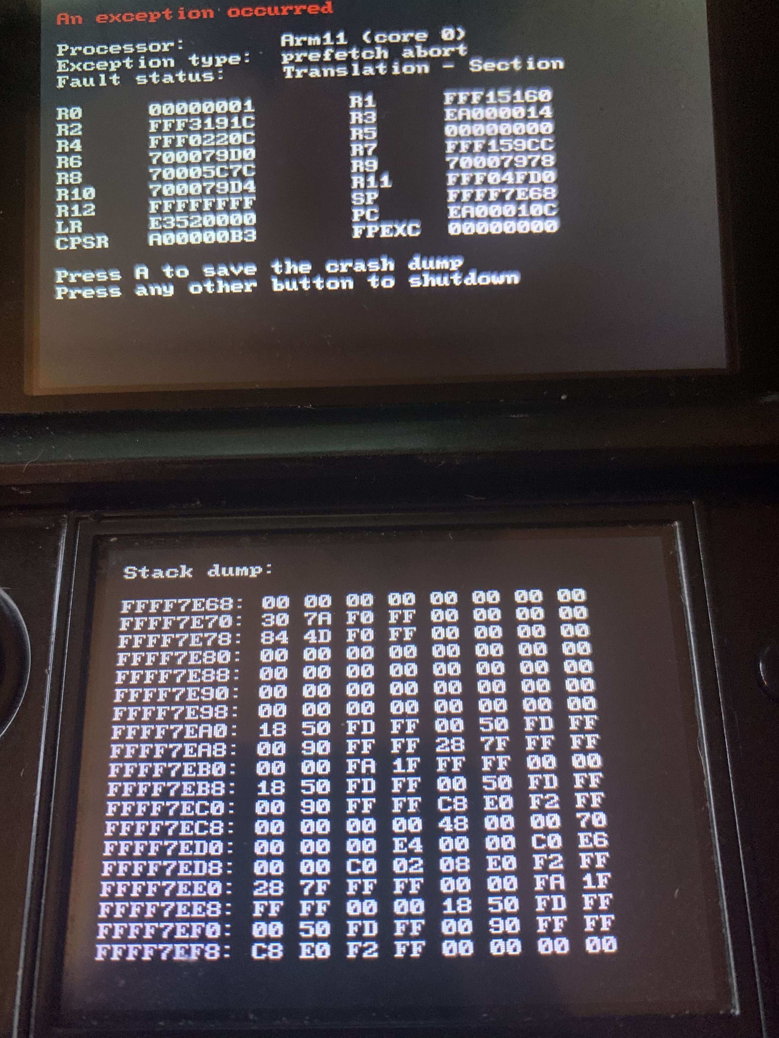 Pokemon Soul Silver Randomized AP-Patched crashes into Red Screen (Data  Abort) randomly · Issue #1489 · DS-Homebrew/nds-bootstrap · GitHub