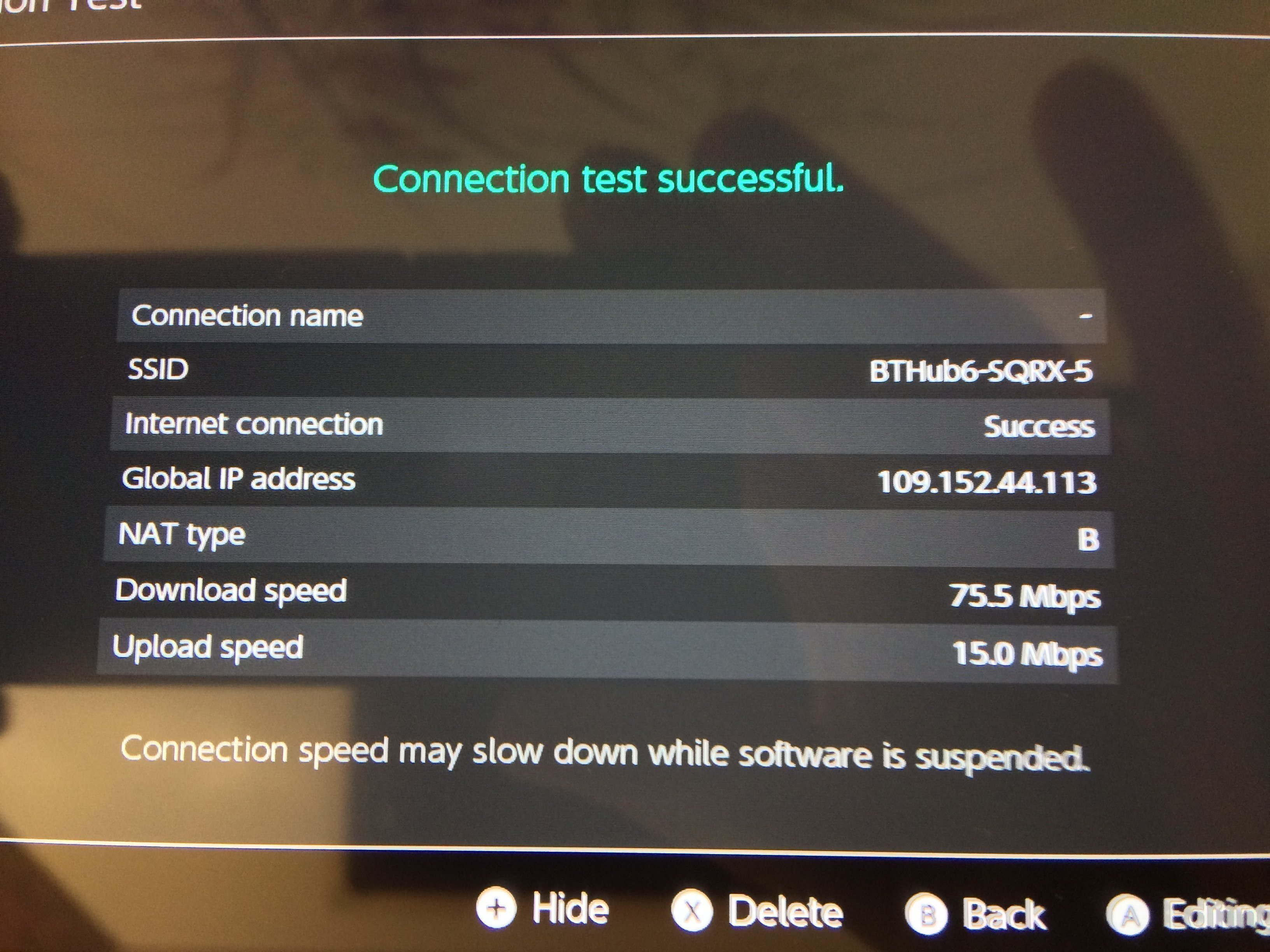 What maximum speeds can you achieve WiFi using your Nintendo Switch running  Test Connection? | GBAtemp.net - The Independent Video Game Community