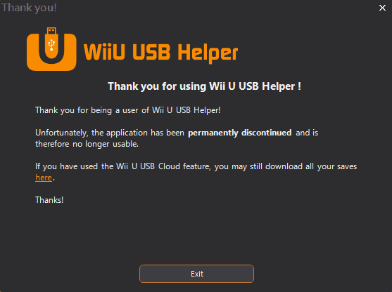 I wanted to install WiiU USB Helper but it keeps crashing and