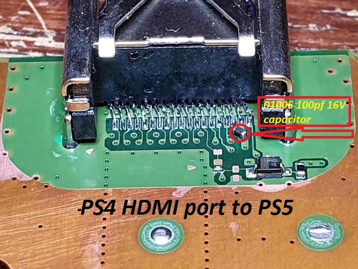 PS5 HDMI port replacement with the PS4 slim port with jumpers. |  GBAtemp.net - The Independent Video Game Community