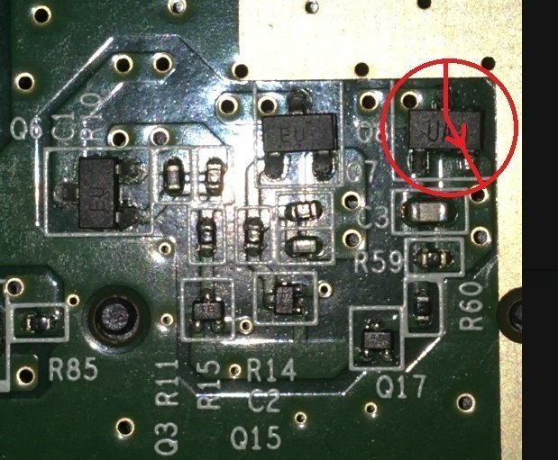 Error 160-1402 : microcomponent (transistor) was faulty ! It's 