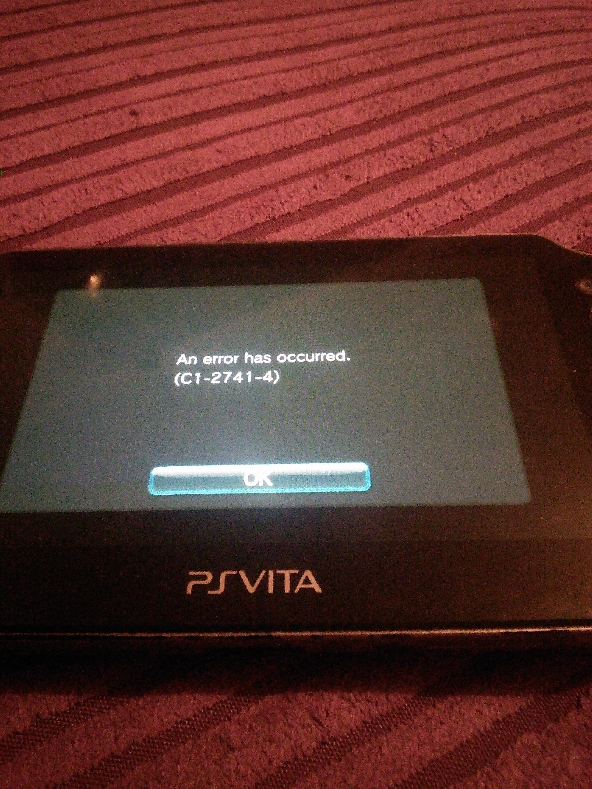 Error Code C1 2741 4 On Memory Card And Sd2vita Gbatemp Net The Independent Video Game Community