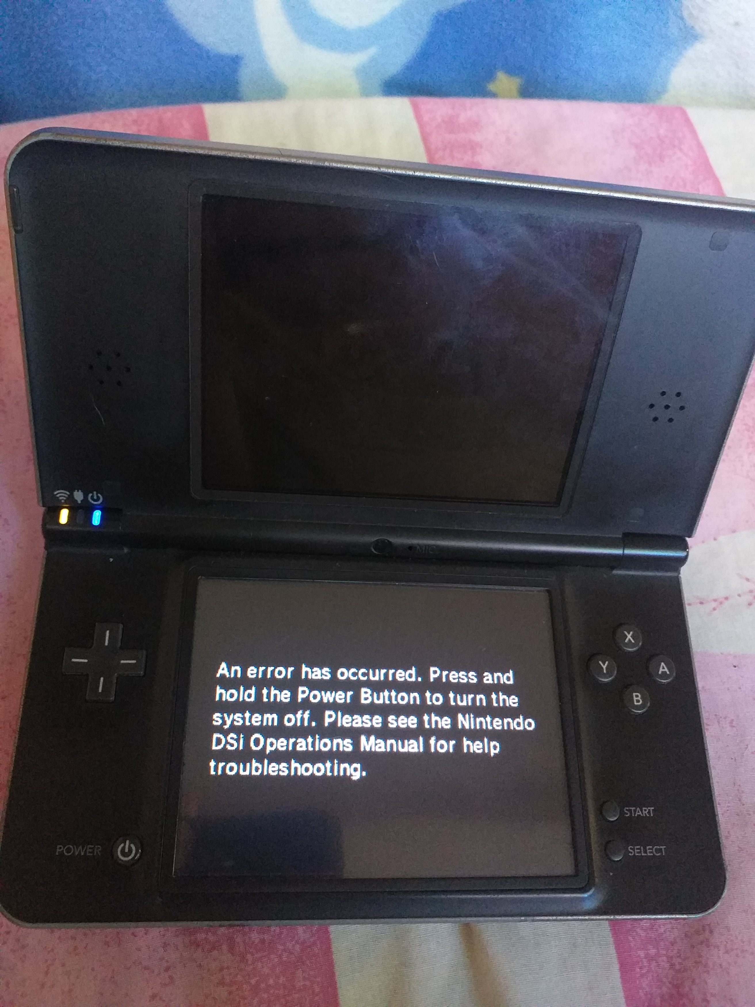 Help please - DSi "an error has occurred" after hacking | GBAtemp.net - The  Independent Video Game Community