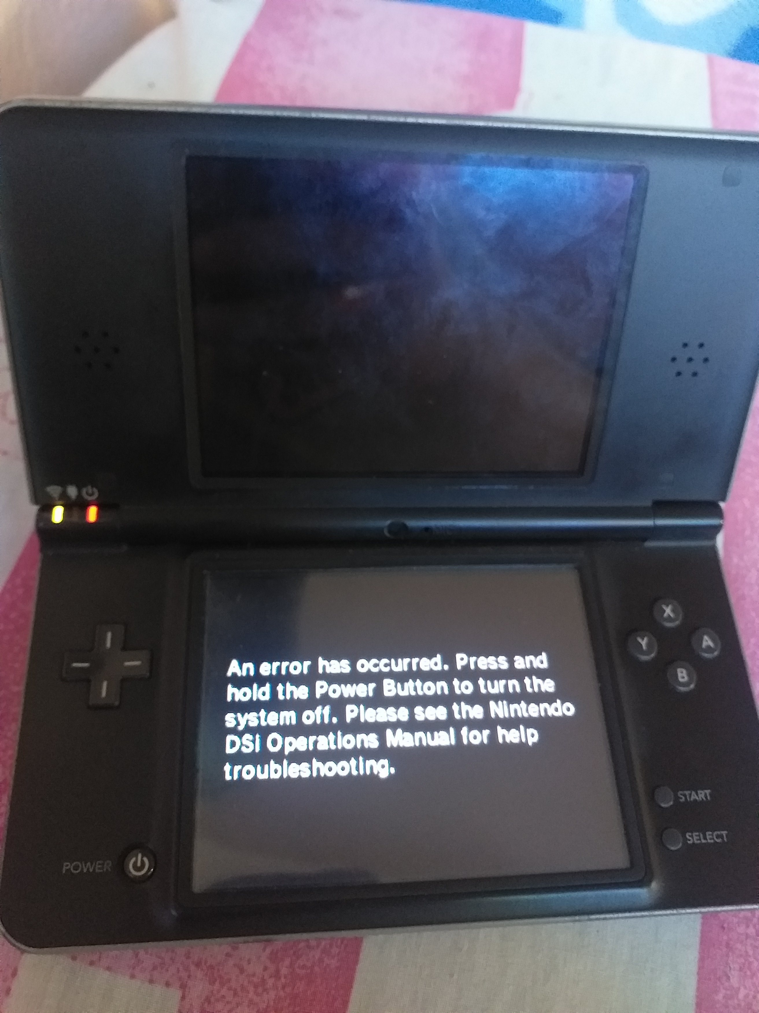 Help please - DSi "an error has occurred" after hacking | GBAtemp.net - The  Independent Video Game Community