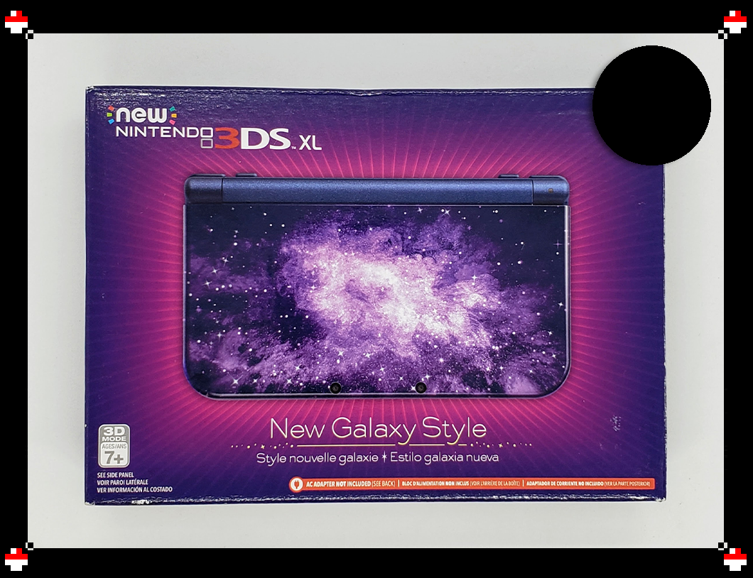 Nintendo 3DS XL Galaxy with Zelda Ocarina of Time and Screen