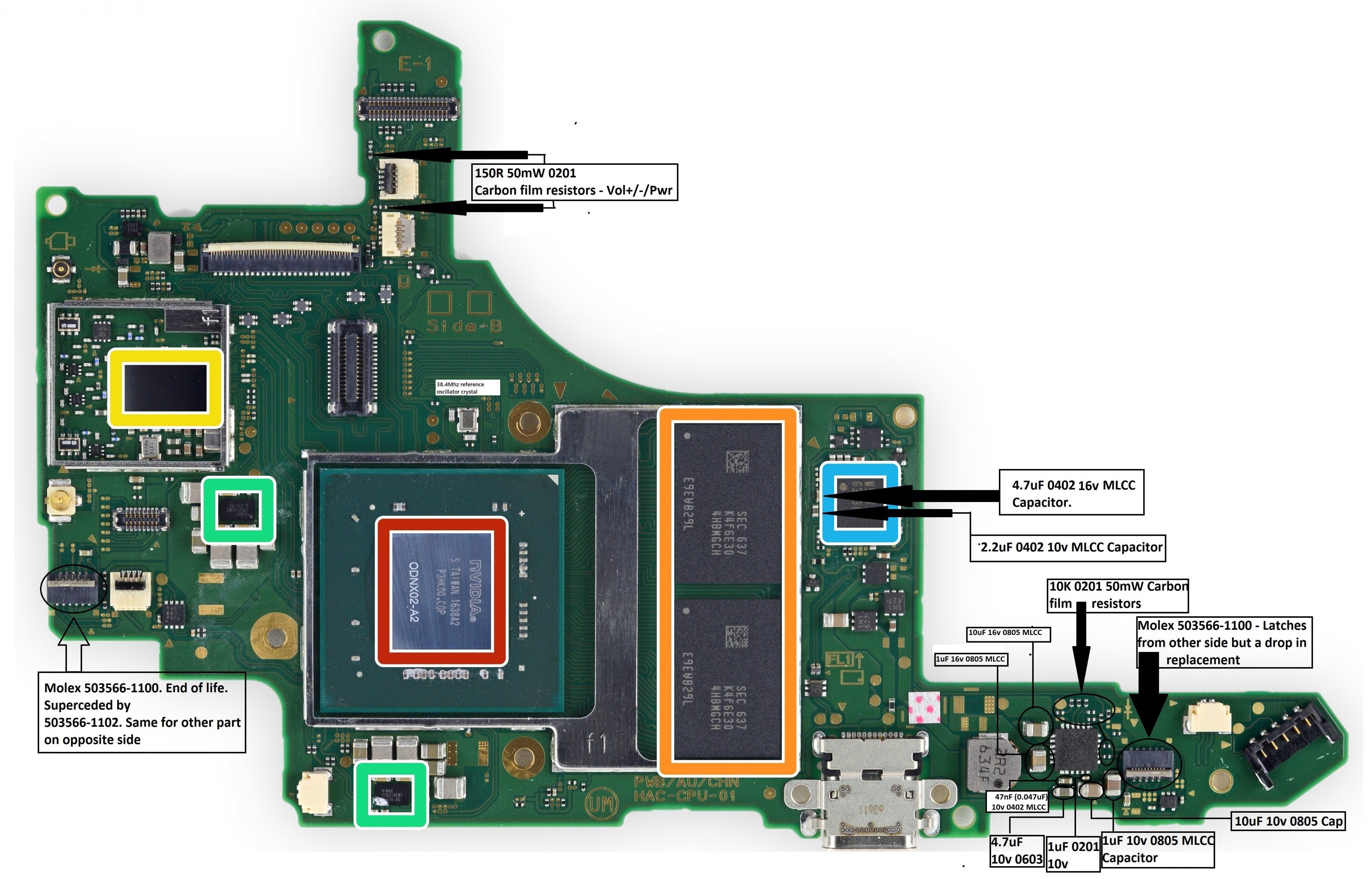 Components Used On The Switch Mostly The Motherboard And Main Console Gbatemp Net The Independent Video Game Community
