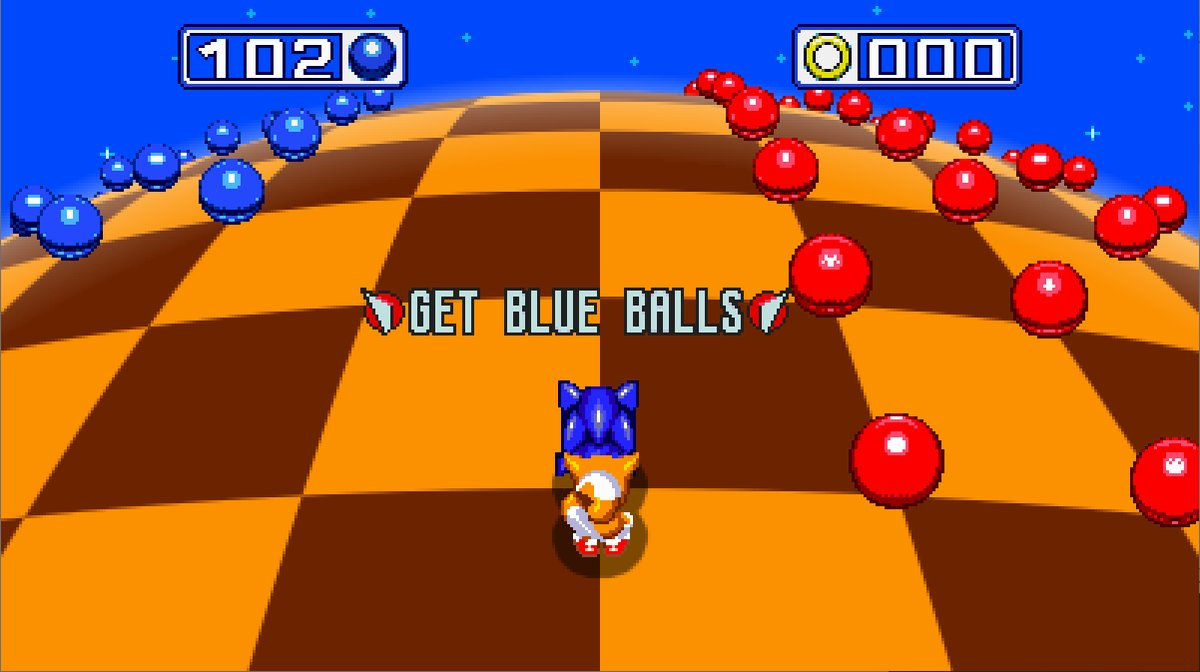 Dunno. Something about a couple of blue balls? 



Does Sonic have any catchphrases?