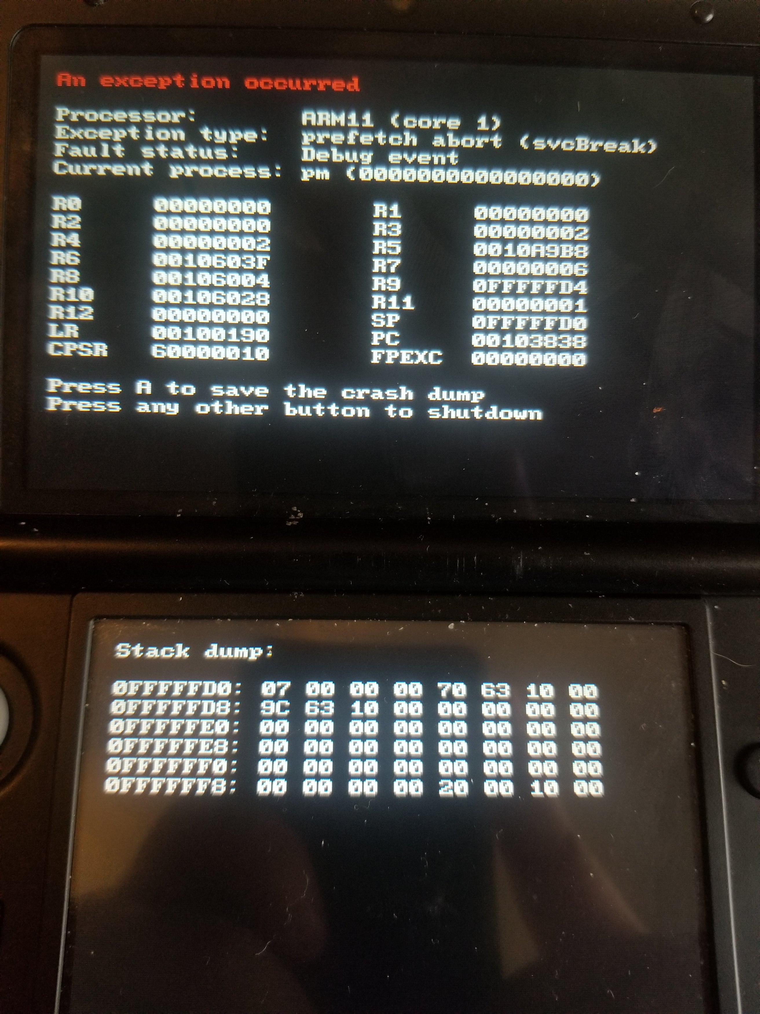 Need help with 3ds crash | GBAtemp.net - The Independent Video Game  Community
