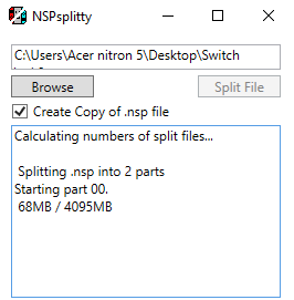NSPsplitty(GUI form nsp split tool) | GBAtemp.net - The Independent Video  Game Community