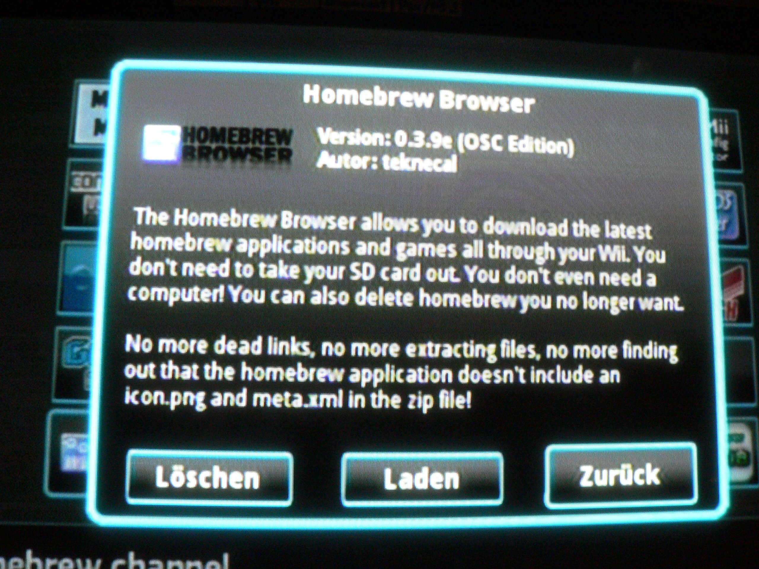 Homebrew browser read error 6 | GBAtemp.net - The Independent Video Game  Community