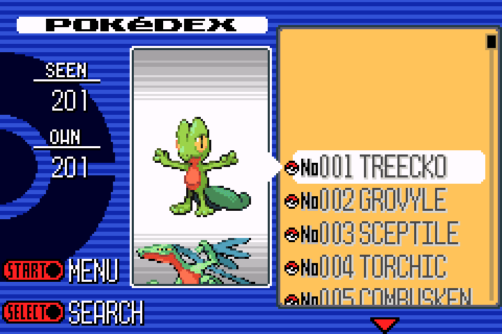 Complete Hoenn Pokédex with No Cheats - Pokémon Ruby 