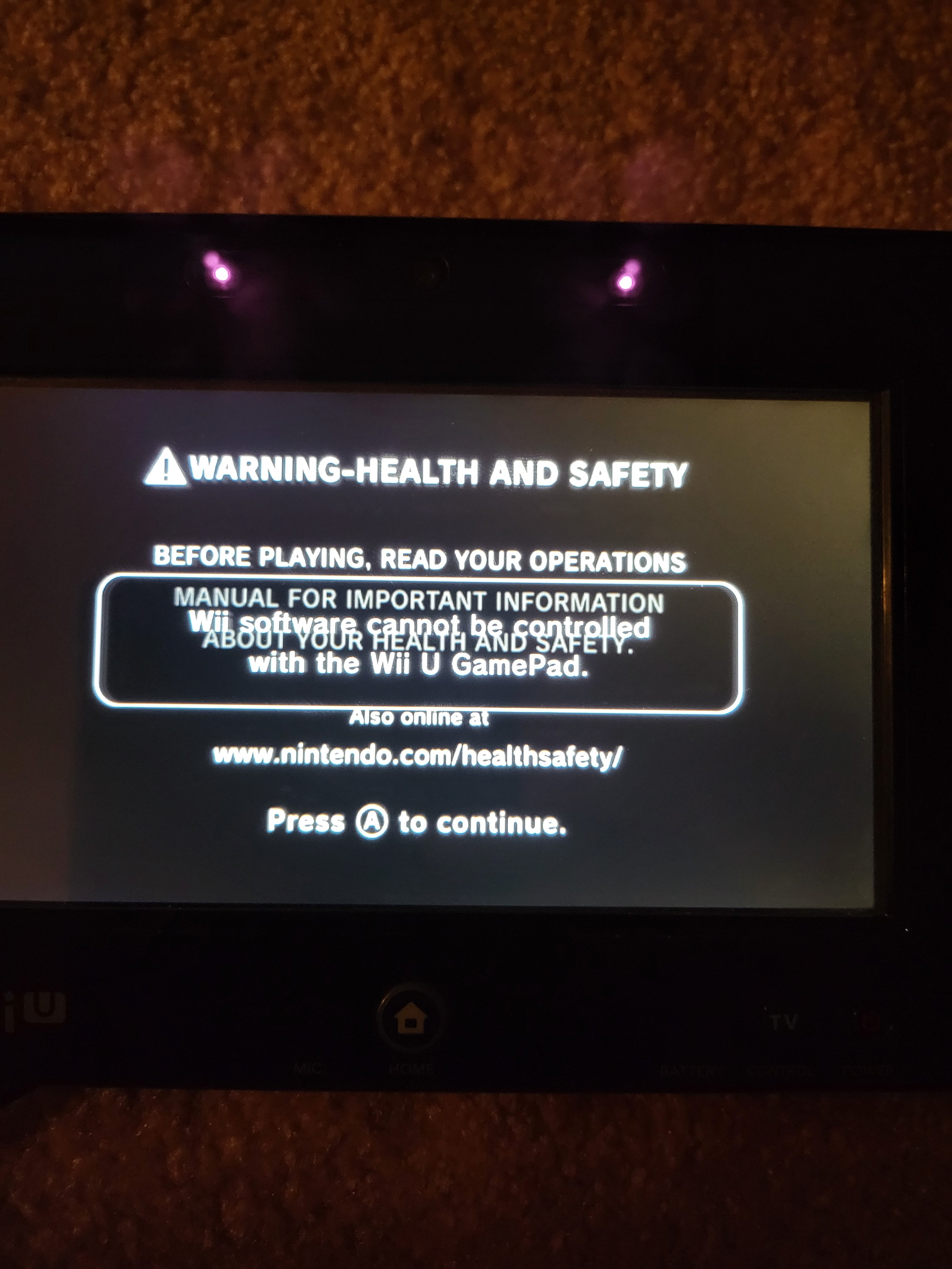 wuphax "wii software cannot be controlled with the wii u game pad" |  GBAtemp.net - The Independent Video Game Community