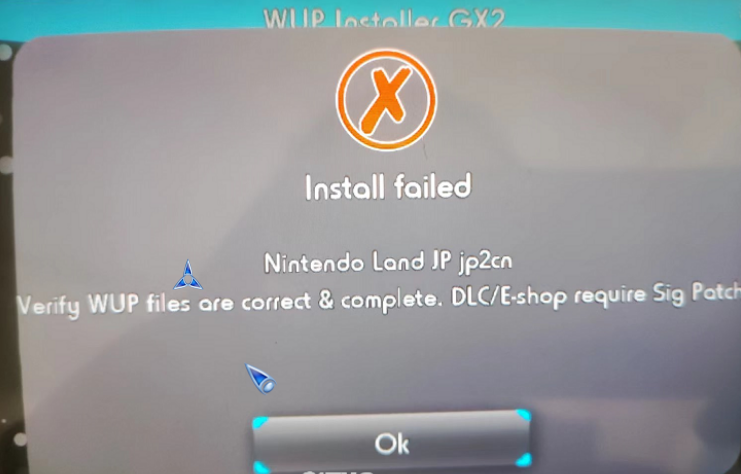 Error when installing game with wup installer | GBAtemp.net - The  Independent Video Game Community