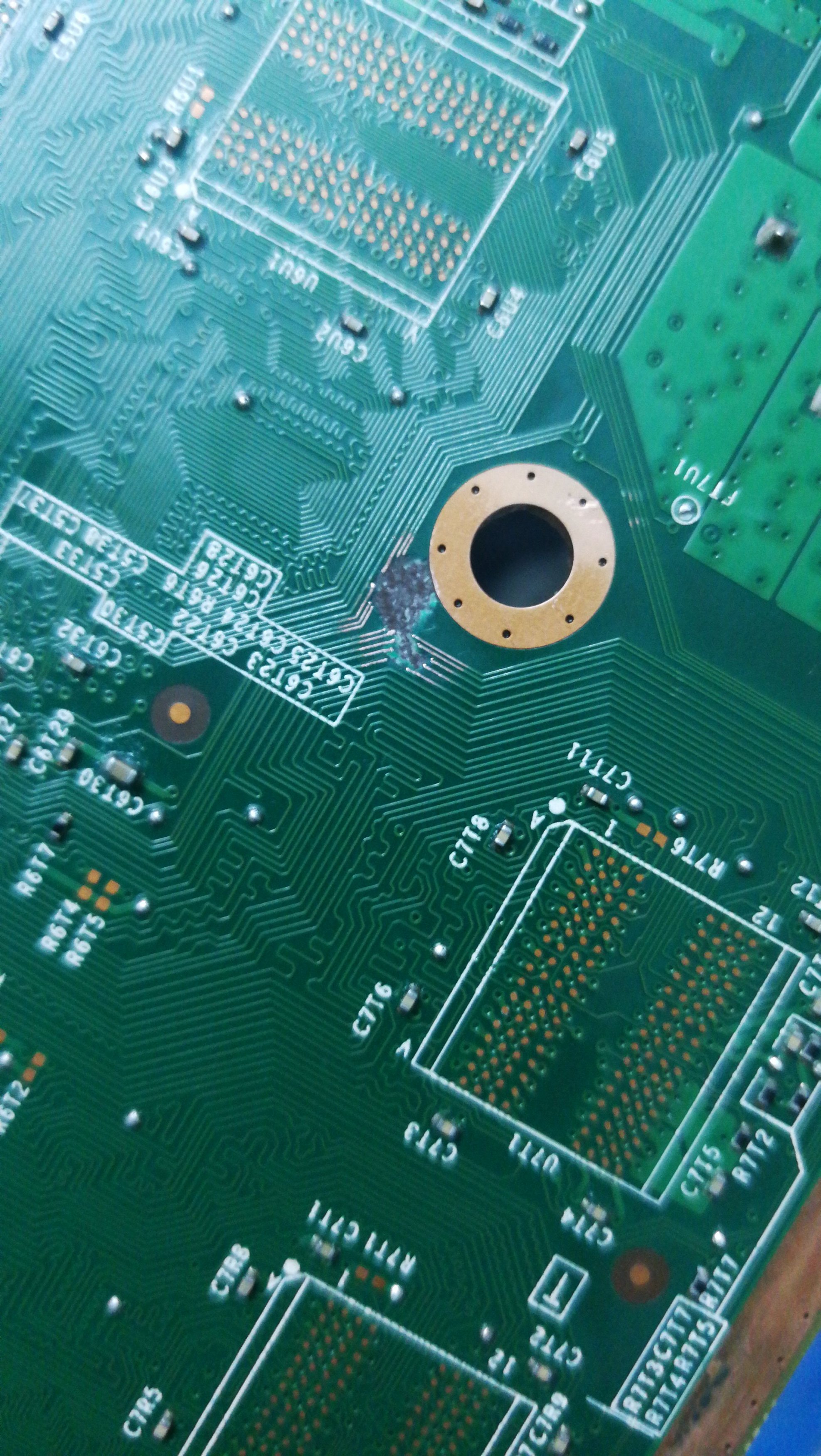 Fix motherboard for xbox360 E slim... By damaged destroyed line tracs |  GBAtemp.net - The Independent Video Game Community