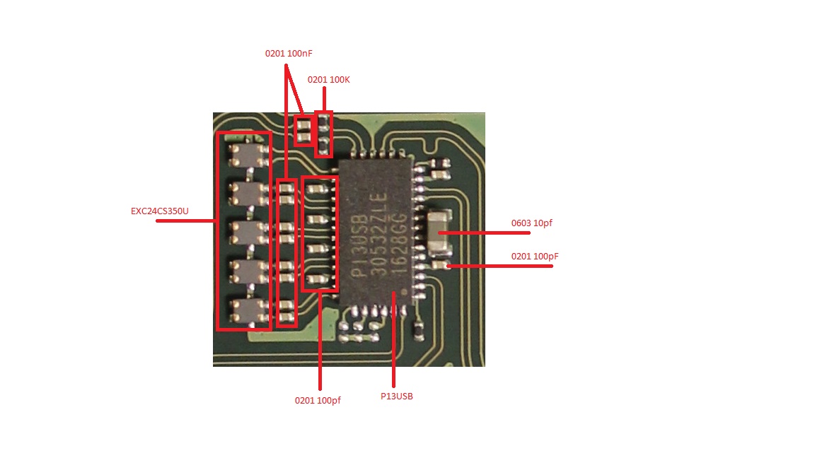 P13USB resistor & capacitors identification | GBAtemp.net - The Independent  Video Game Community
