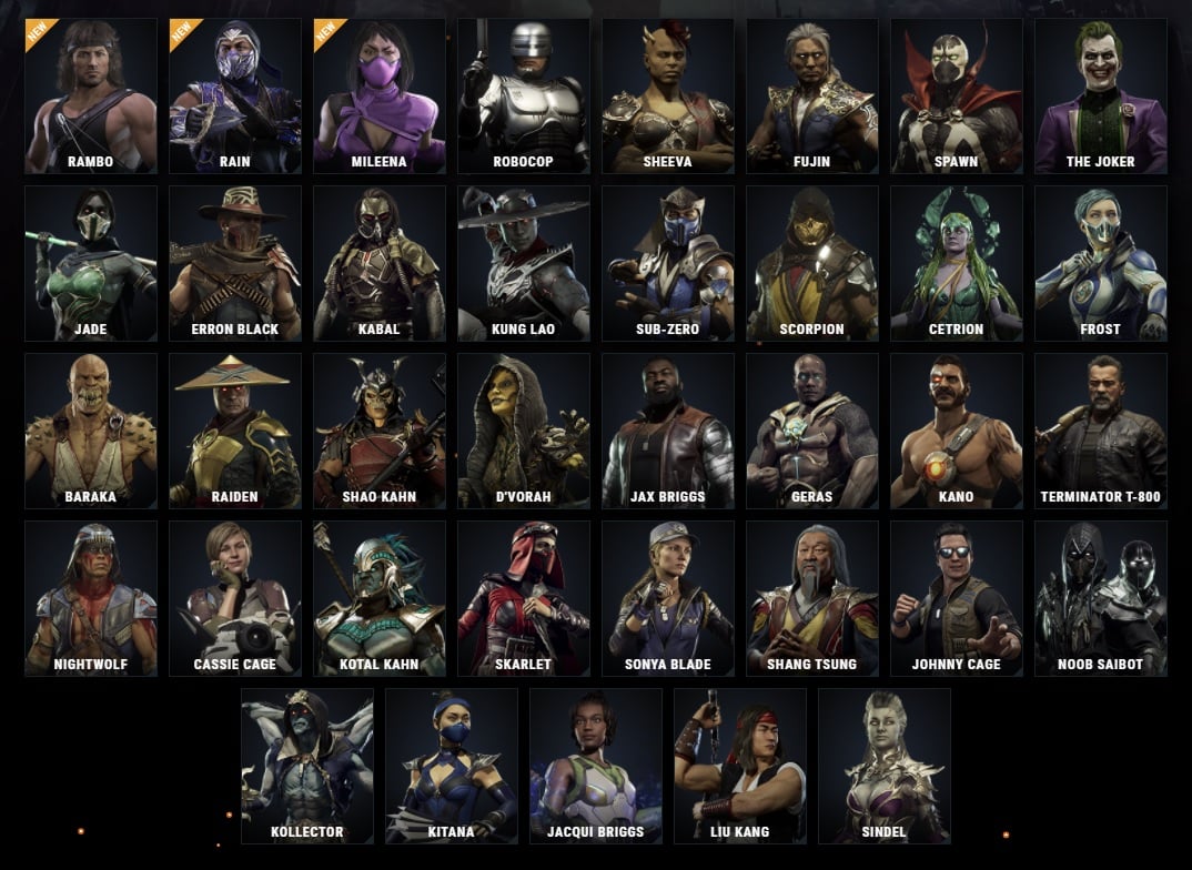 Mortal Kombat 11 Ultimate - Todos Personagens (atualizado) 