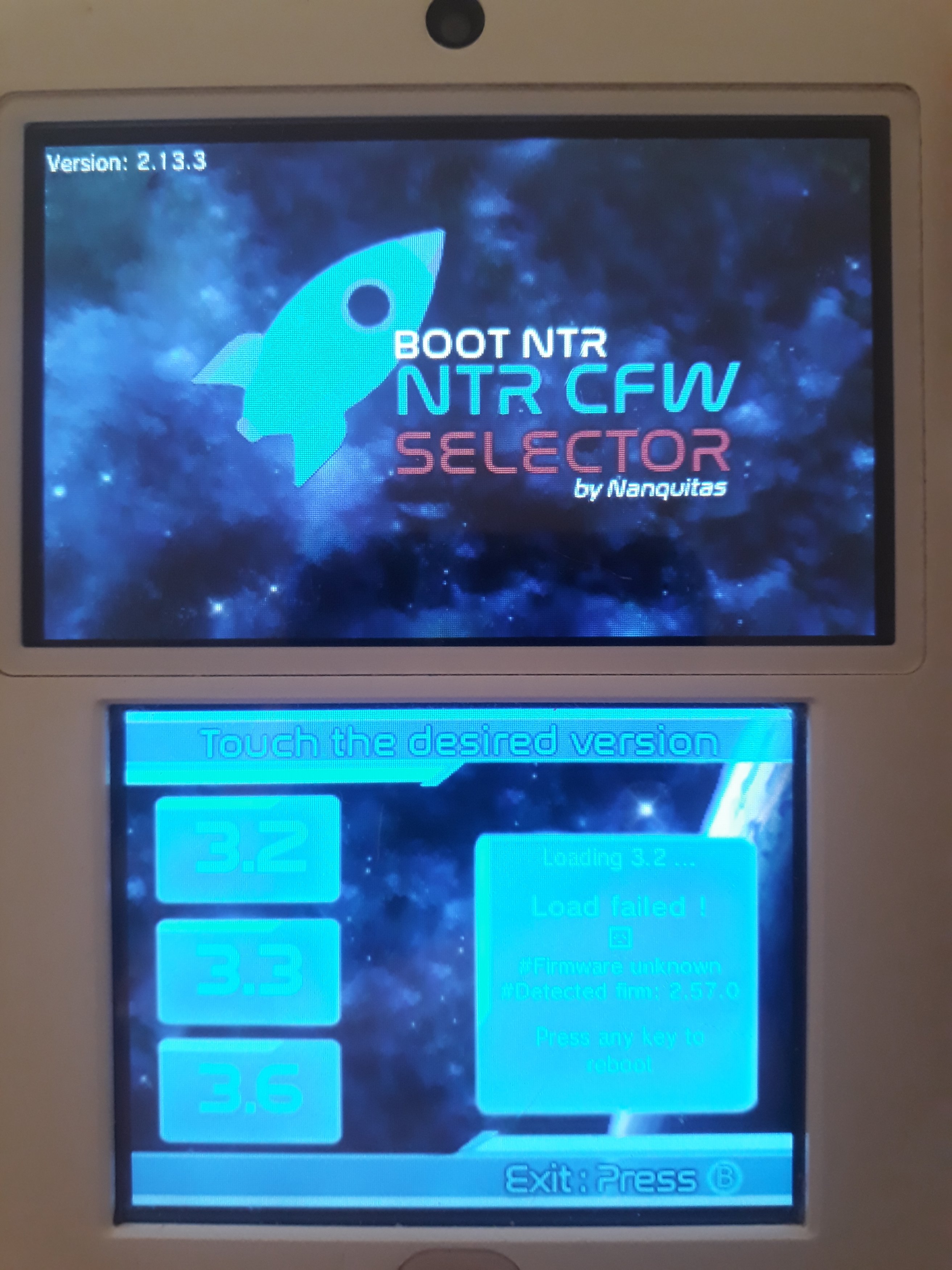 boot ntr selector not working | GBAtemp.net - The Independent Video Game  Community