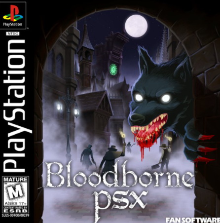 Bloodborne PS4 Custom PS1 Inspired Case 
