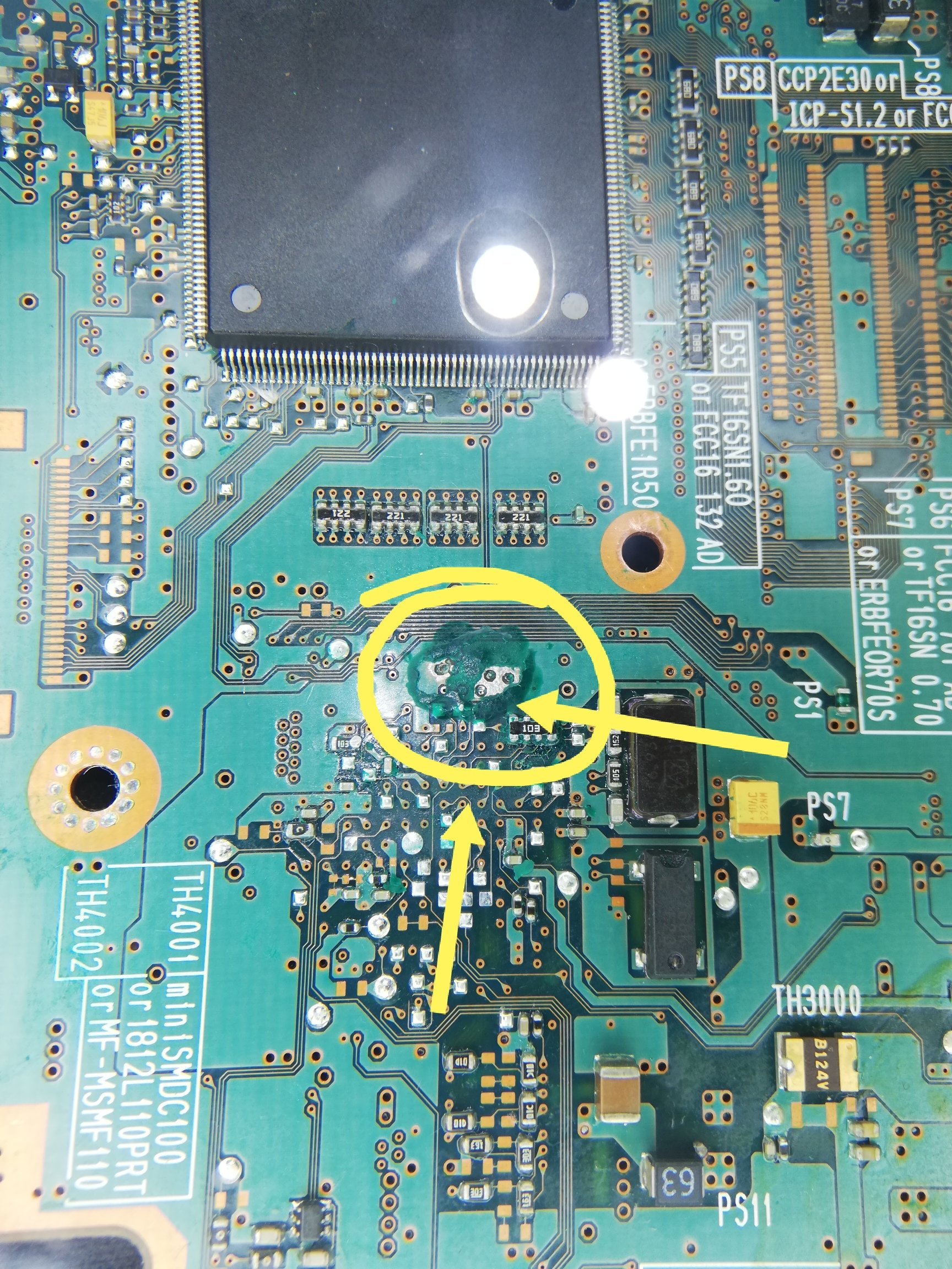 PS2 modchip installation but solder mask has scraped away... | GBAtemp.net  - The Independent Video Game Community
