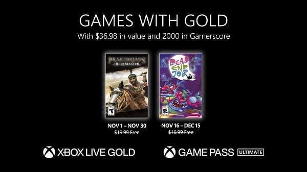 Microsoft announces Xbox Live Games with Gold for November 2022 | GBAtemp. net - The Independent Video Game Community