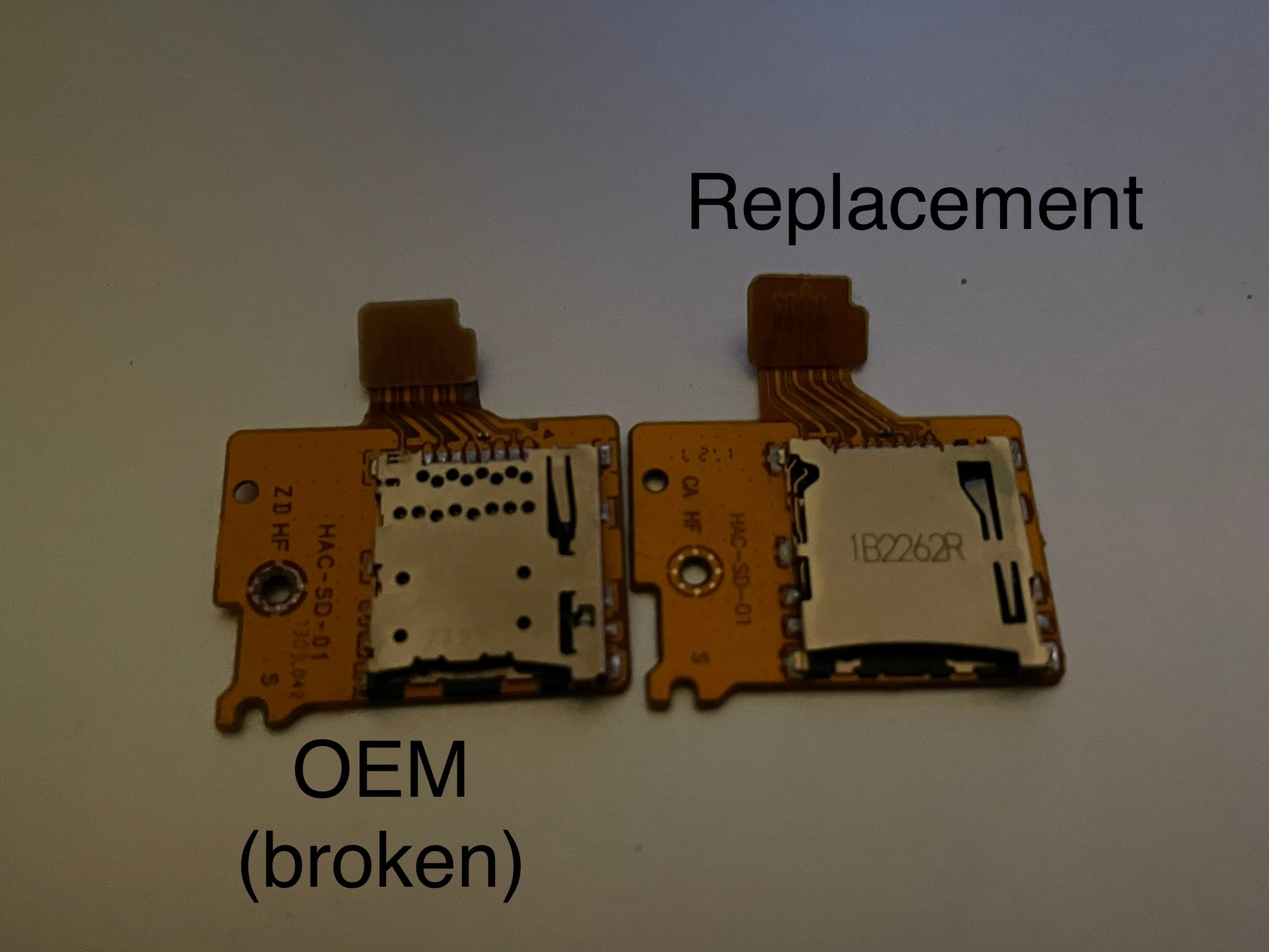 Replacement SD Card slot not functional? | GBAtemp.net - The Independent  Video Game Community