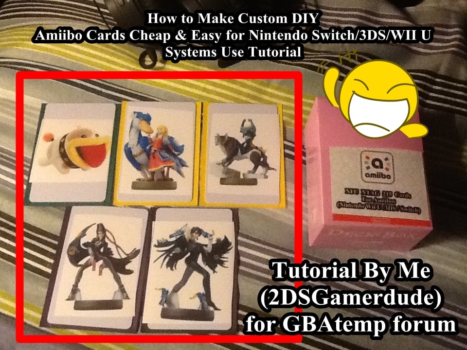How to make Custom DIY amiibo cards for Nintendo Switch/WII U & 3DS Systems  Tutorial!!! | GBAtemp.net - The Independent Video Game Community