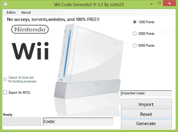 Wii Code Generator | GBAtemp.net - The Independent Video Game Community