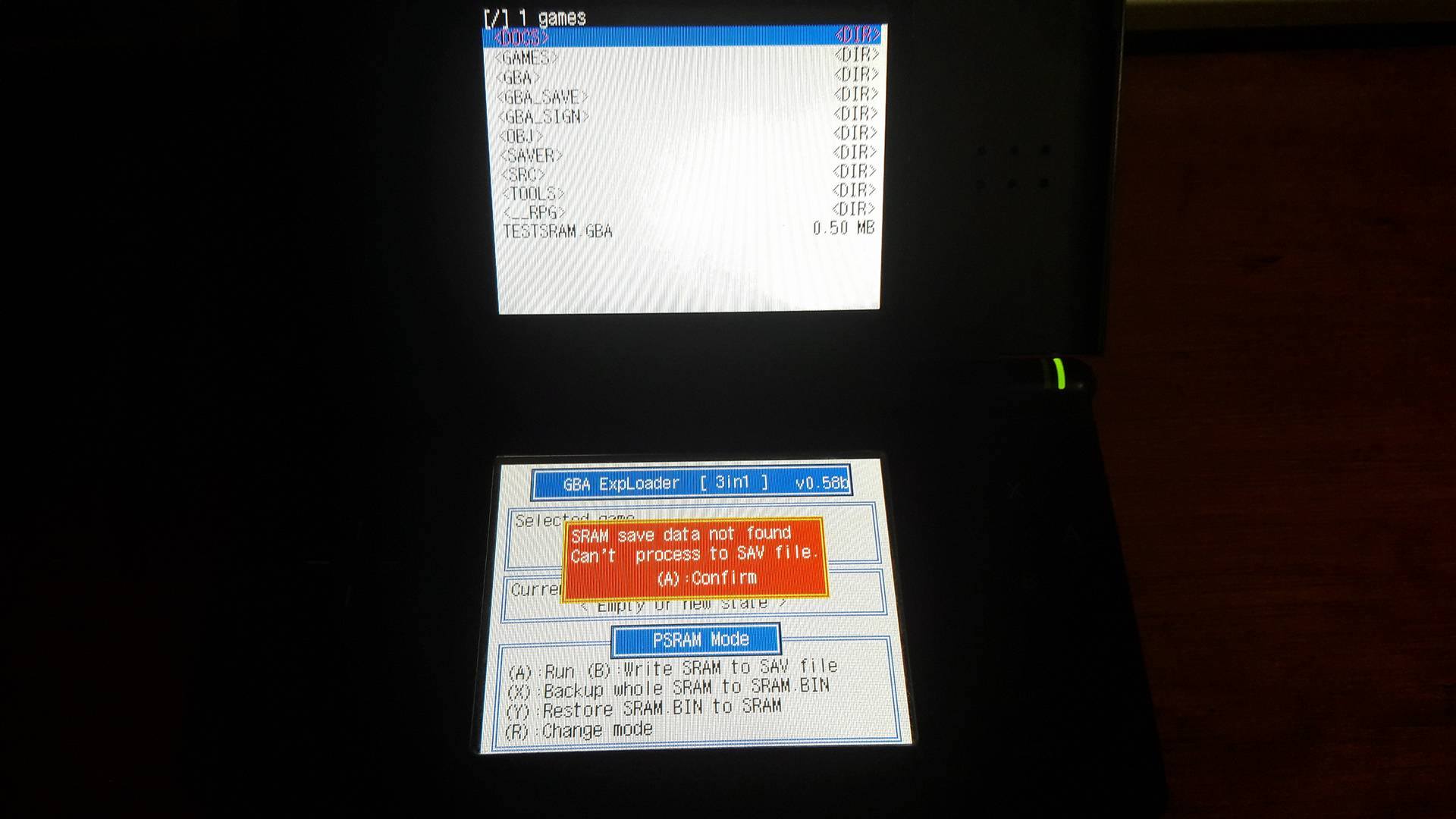 Trying to get GBA Roms to work on an R4 filled with DS games. Help Please!  : r/Roms
