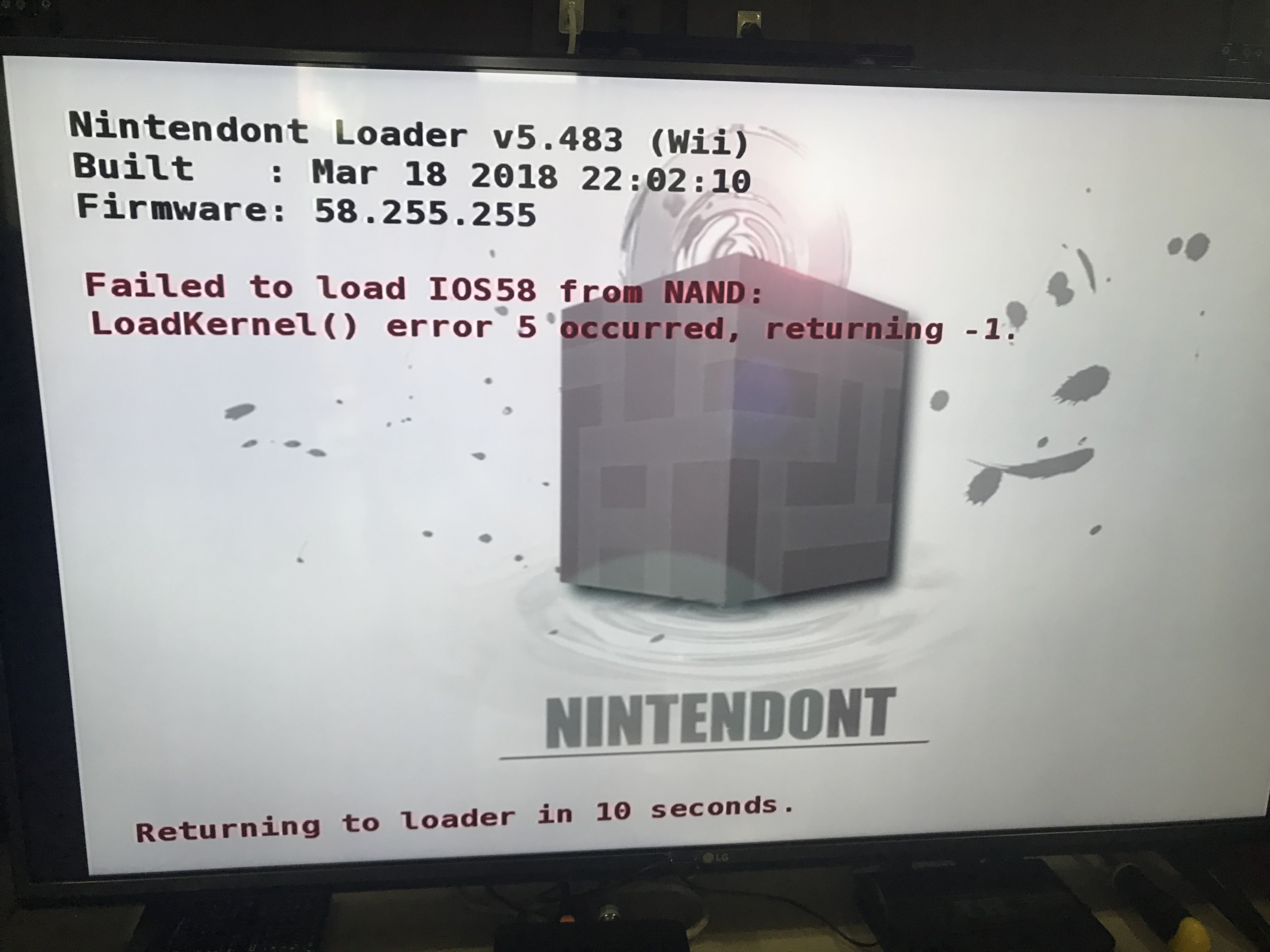 Nintendont error on my wii: how do I fix this? : r/WiiHacks