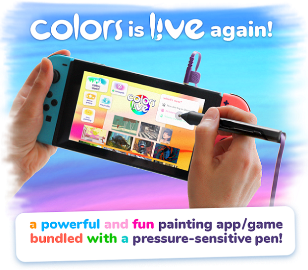 Colors l!ve for the Nintendo Switch reaches kickstarter goal; introduces  the Sonar Pen