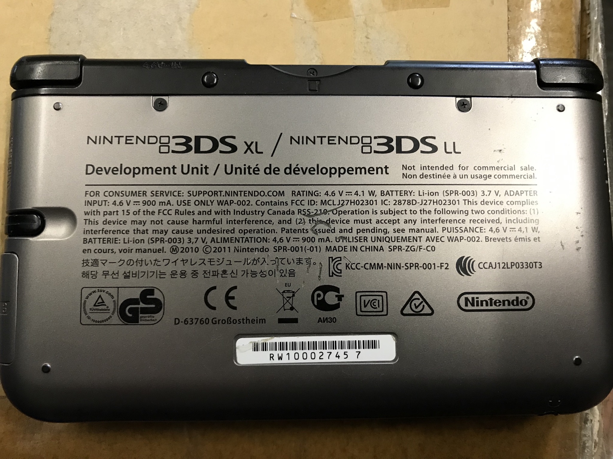anyone looking for 3DS dev kit models? | GBAtemp.net - The Independent  Video Game Community