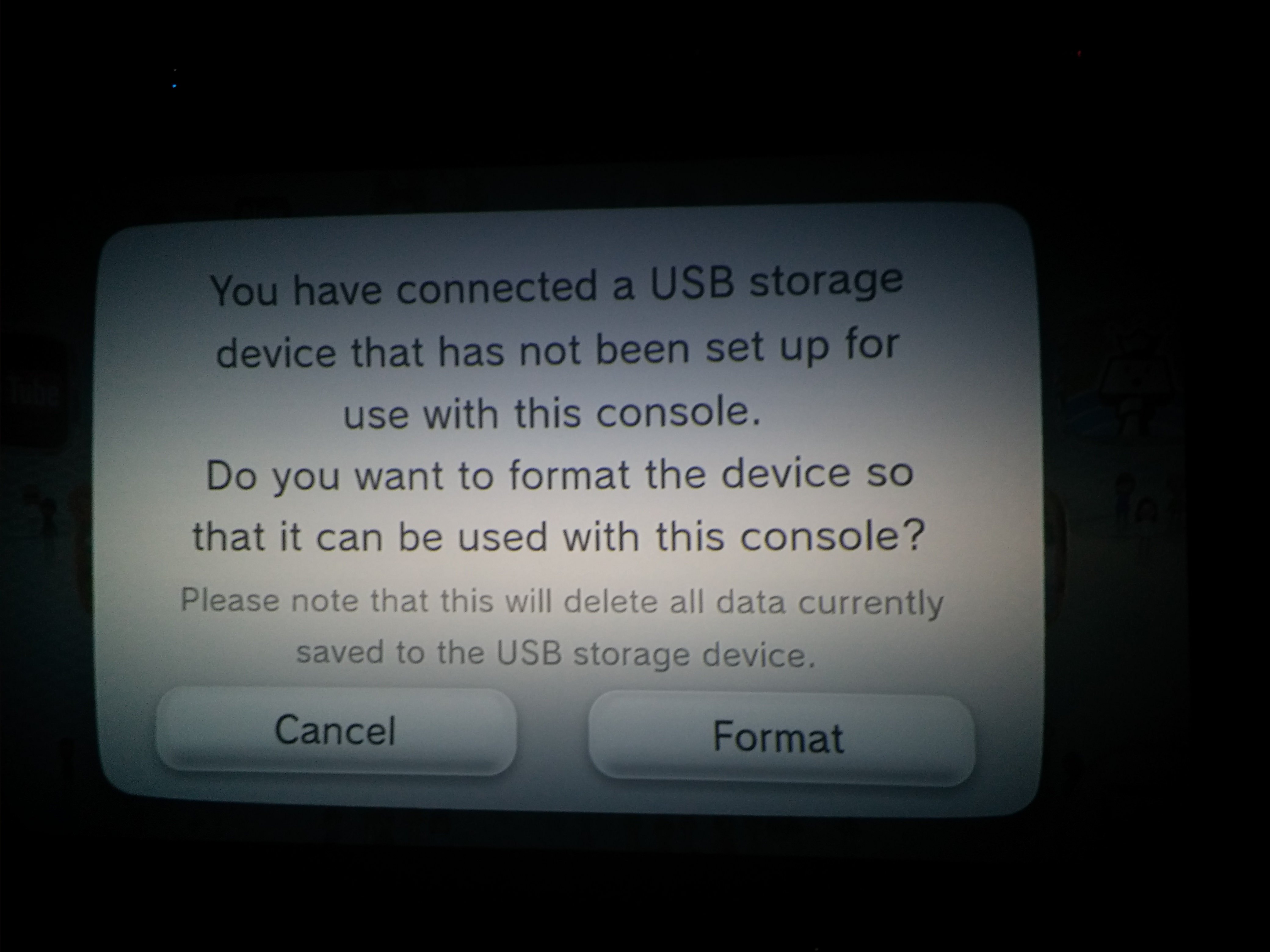 Wii U Prompt "Format USB Flashdrive" | GBAtemp.net - The Independent Video  Game Community
