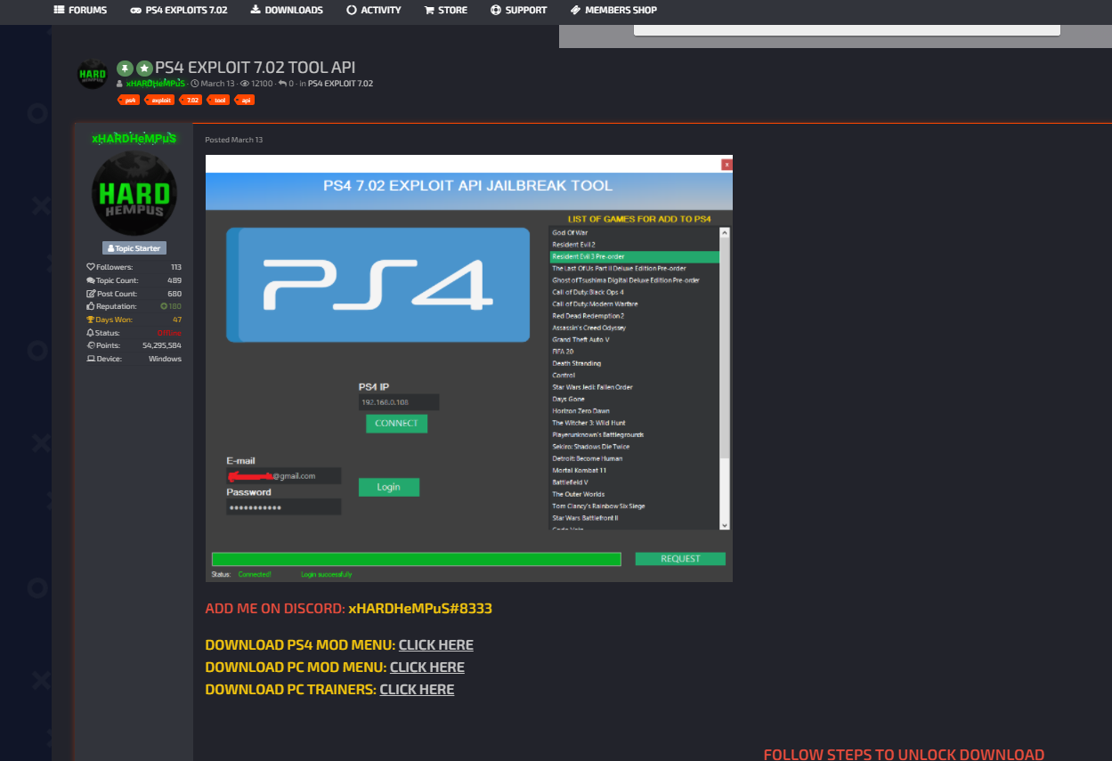 PS4 Exploit 7.02 (fake?) | GBAtemp.net - The Independent Video Game  Community