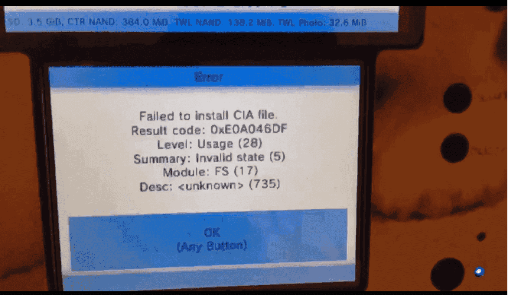 Failing to install CIA files through FBI | GBAtemp.net - The Independent  Video Game Community
