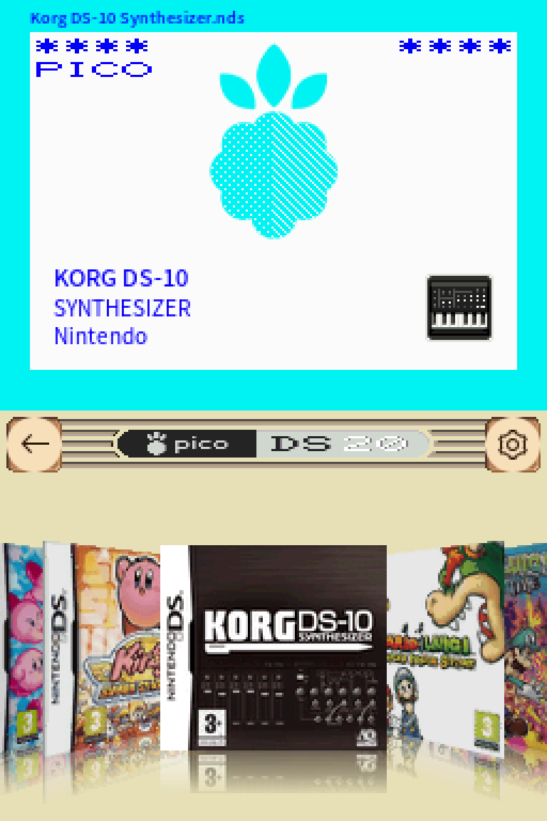 A preview of the Coverflow viewport, running on DS-20Flow