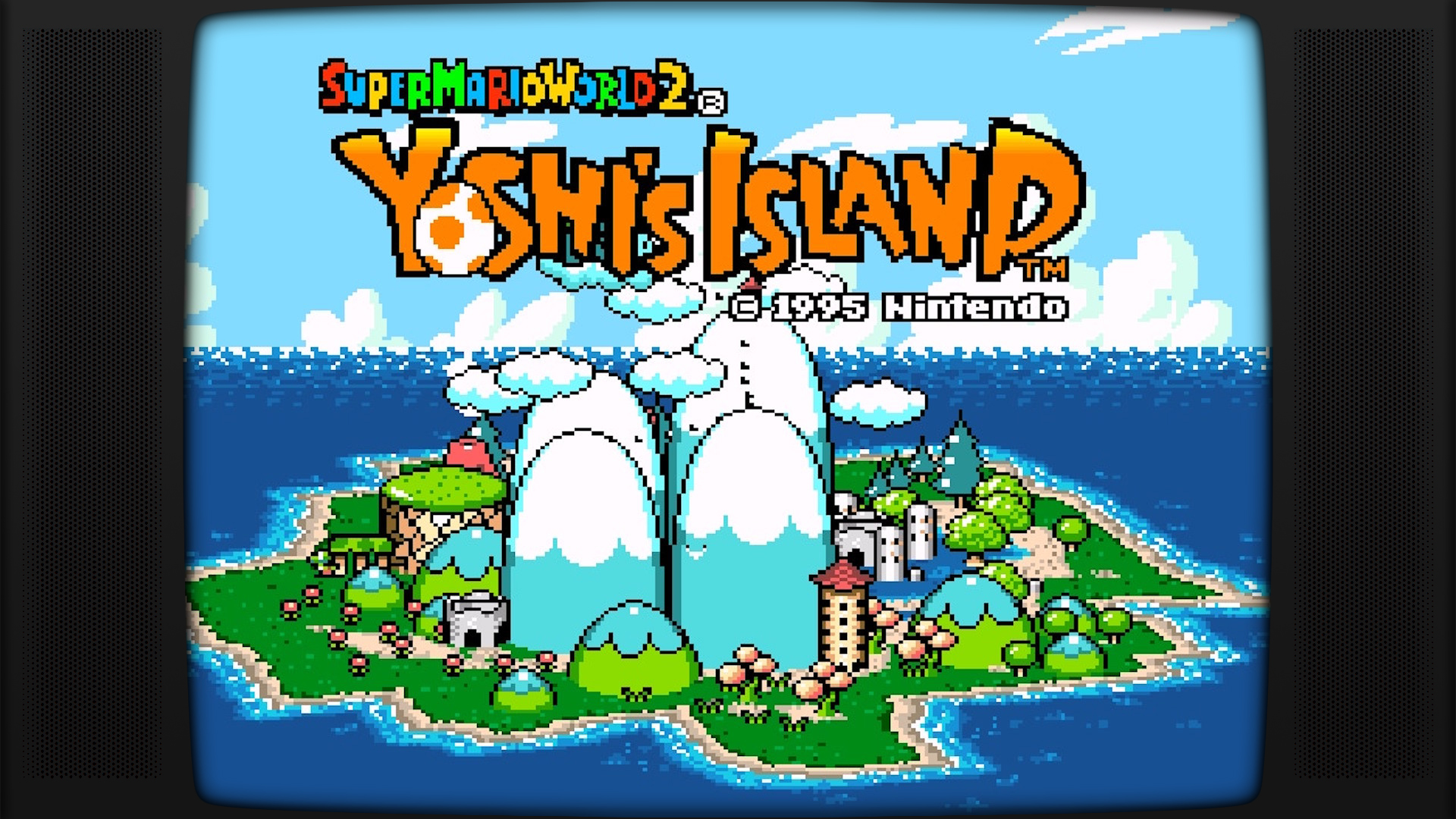 Yoshi's Island giflogo. Title Screen Yoshi Island. Yoshi's Island Castle Doors Falling. Super Mario World 2 - Yoshi's Island обои. Super mario world yoshi's island