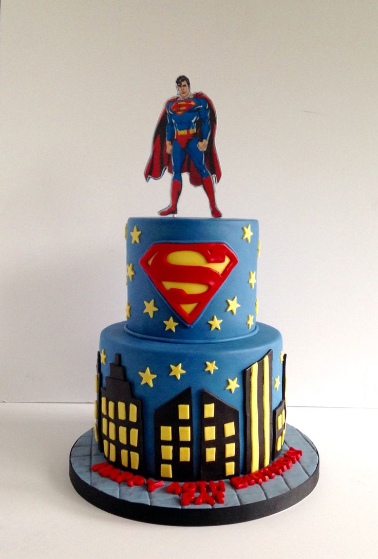 dbe056f6b63750e988ab11a92fefd692--superman-birthday-cakes-superman-cakes.jpg