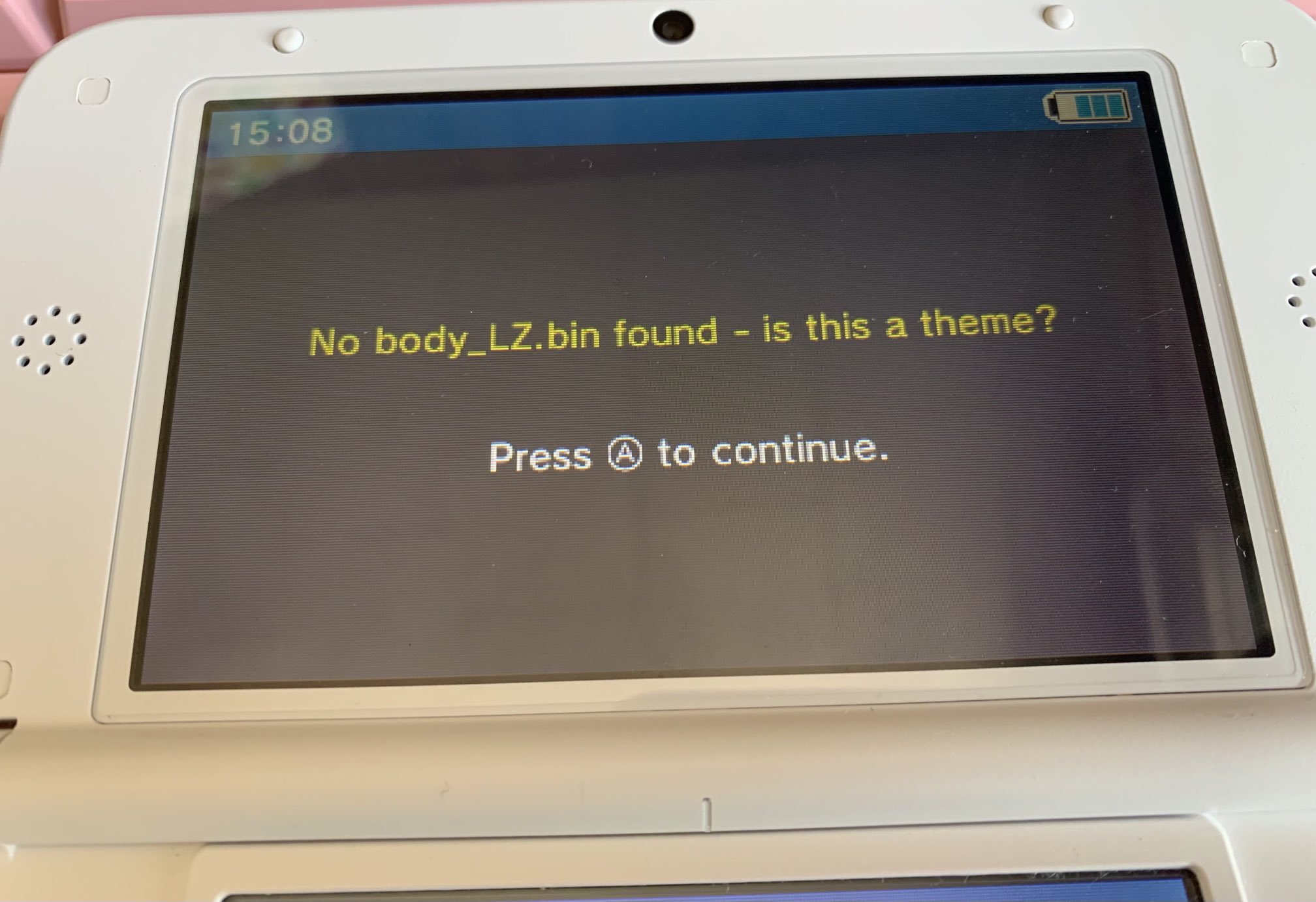 3ds custom theme help - "no body_LZ file" found | GBAtemp.net - The  Independent Video Game Community