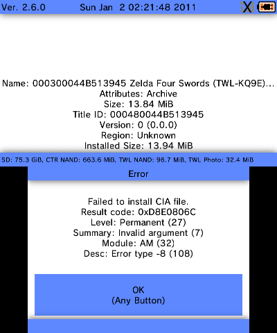 3ds To Cia Converter Operation Failed