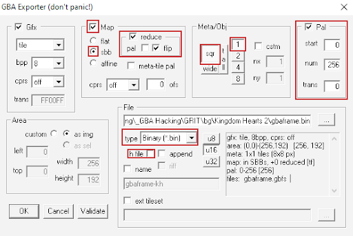 GBA Exporter Settings.png