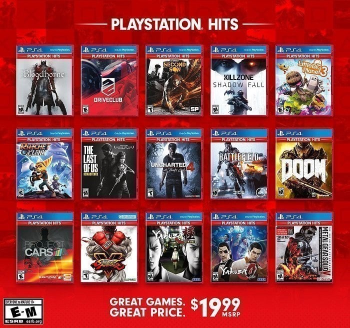 Sony introduces "PlayStation Hits" line of discounted "greatest" PS4 games  | GBAtemp.net - The Independent Video Game Community