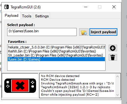 Switch died with AutoRCM on... Tegra GUI Issue | GBAtemp.net - The ...