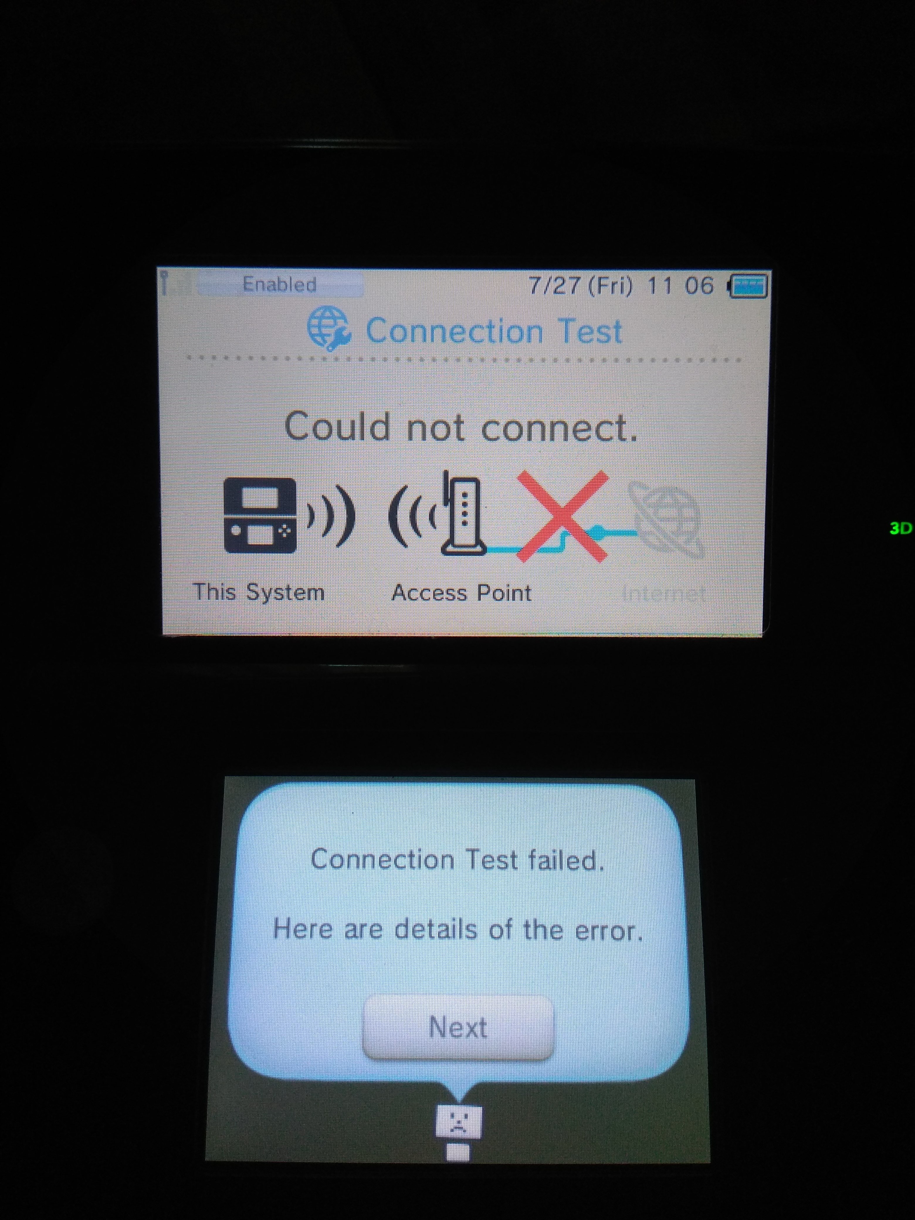 Nintendo 3DS can't connect to internet | GBAtemp.net - The Independent  Video Game Community