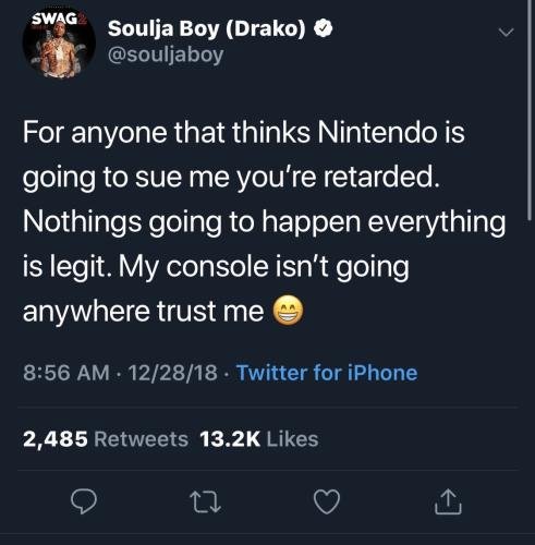 Soulja Boy stops selling consoles from his store | GBAtemp.net - The  Independent Video Game Community