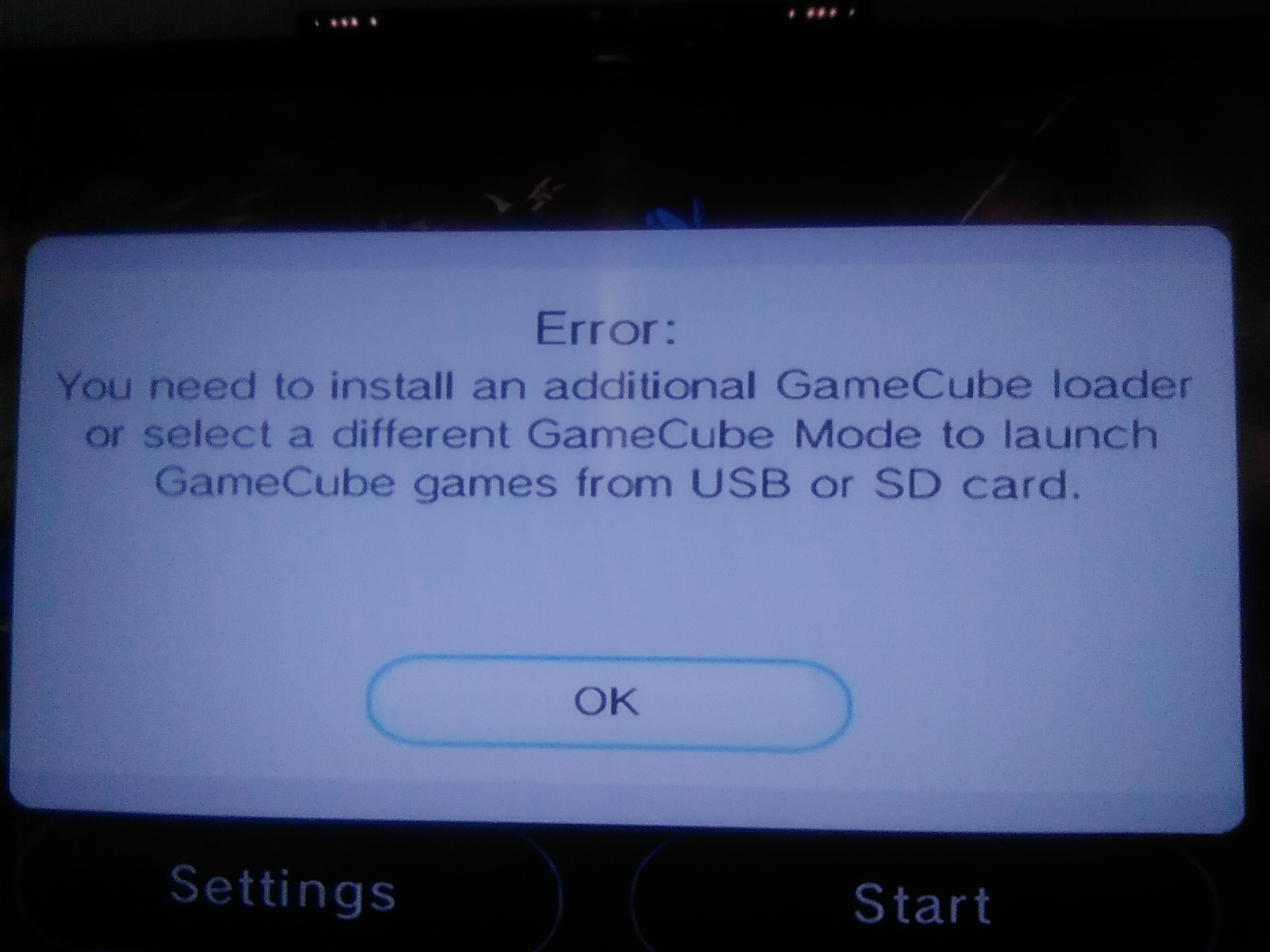 You need to install an additional GameCube loder or select a different  GameCube Mode to launch GameCube games from USB or SD card. | GBAtemp.net -  The Independent Video Game Community