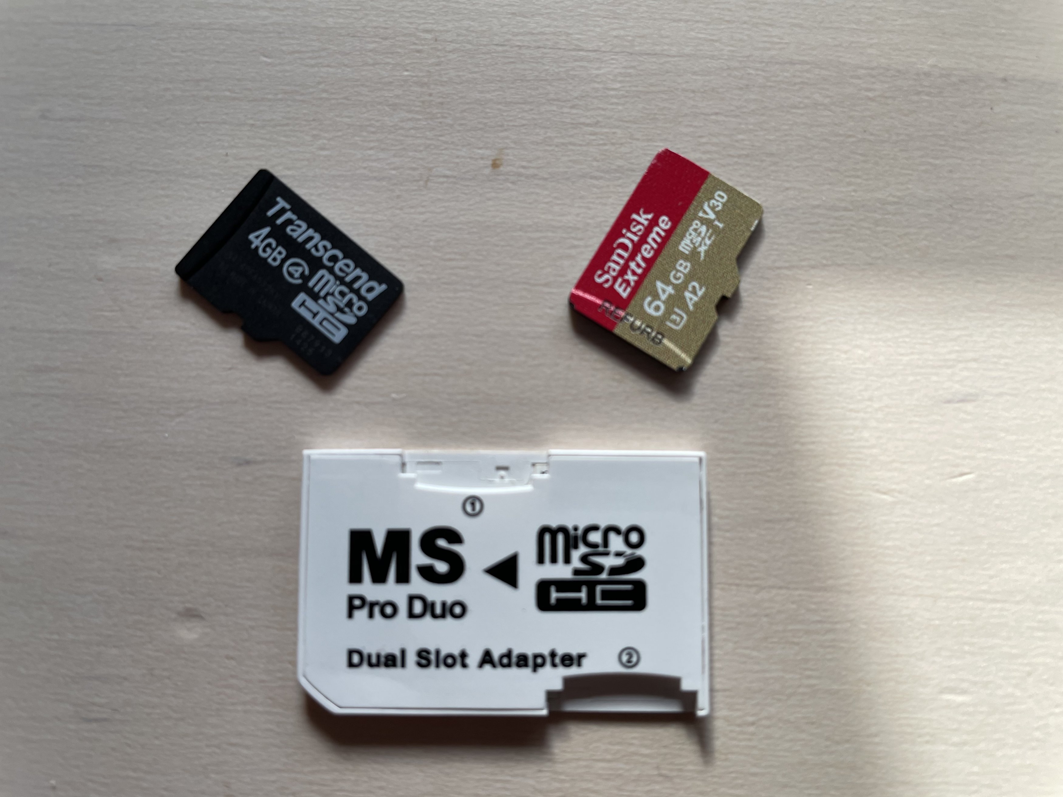 Adaptateur Micro SD a Memory Stick Pro Duo (MS Pro Duo)