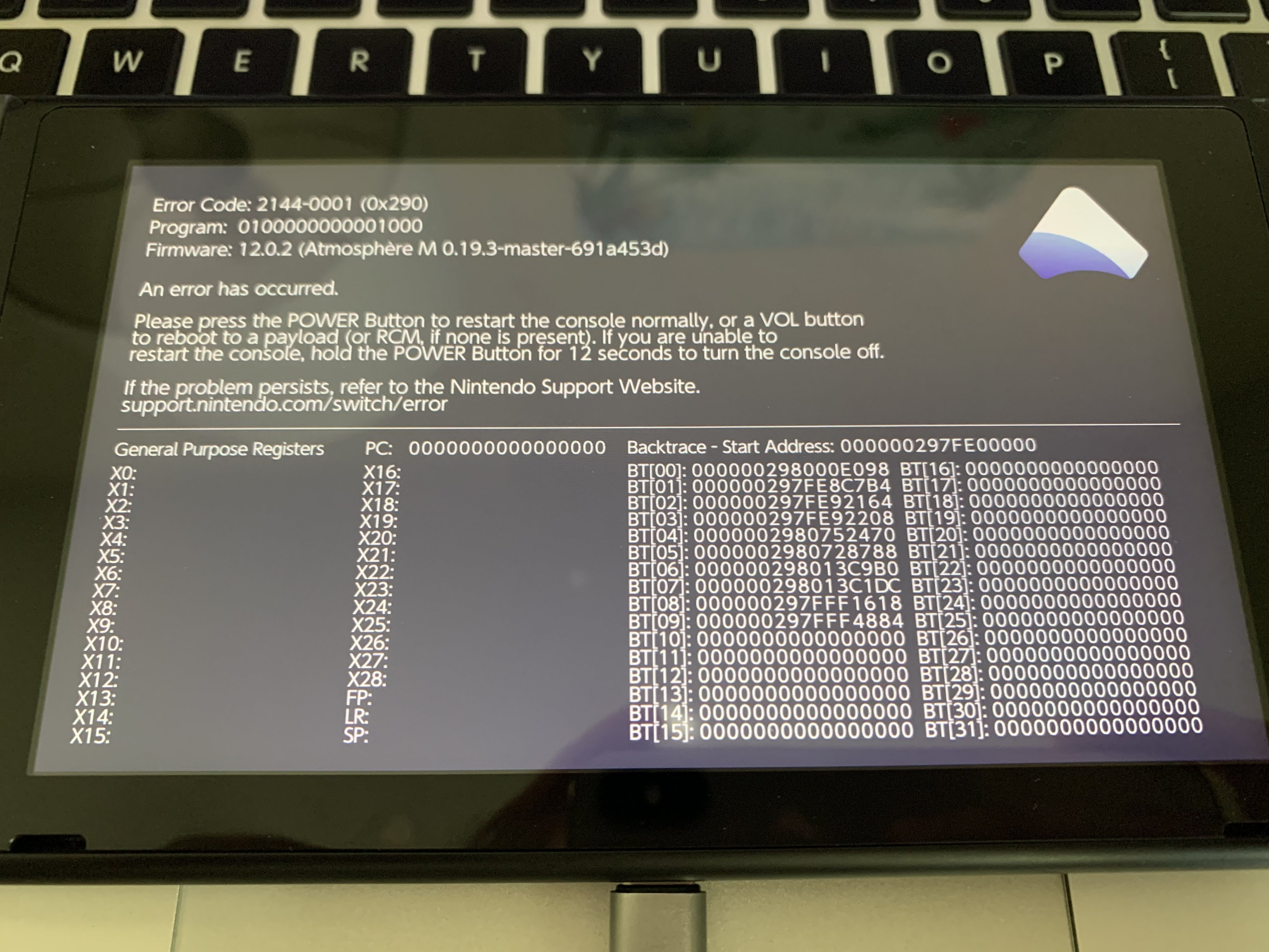 Atmosphere randomly started crashing - help! | GBAtemp.net - The 