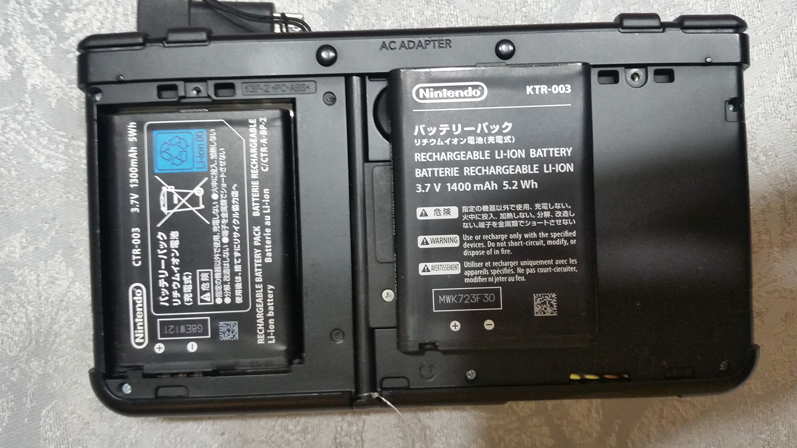New Nintendo 3DS XL battery capacity differences | GBAtemp.net - The